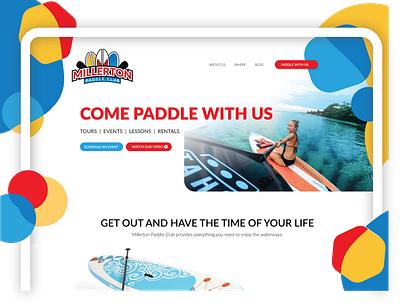Paddle Club Web Design branding design logo wordpress
