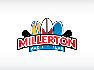 Millerton Paddle Club branding design logo