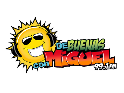 De Buenas Con Miguel Radio Personality branding design logo