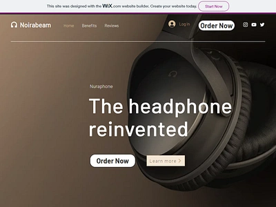 Headphones LP branding coming soon coming soon page headphones landingpage ui web website website design wix wixiweb wordpress wordpress blog