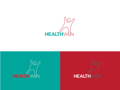 HEALTH WIN LOGO | Minimalist Logo | Graphic Design branding brochure design business card design facebook ads design flyer design graphic design illustration logo minimal typography