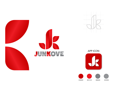 JUNKOVE LOGO | TYPOGRAPHY branding brochure design facebook ads design graphic design icon illustration logo minimal typography vector