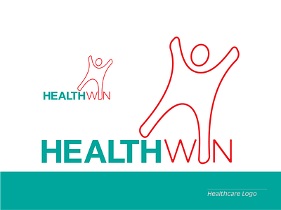 Healthcare Logo | HealthWin app branding design flyer design graphic design icon illustration logo minimal typography