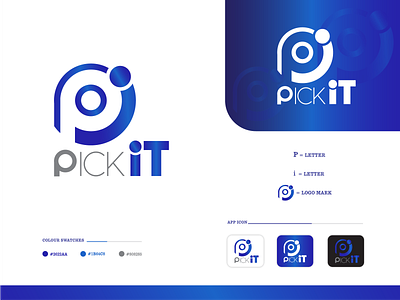 Pick IT | Tech LOGO | Typography