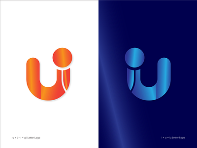 uji & iu Logo | Typography | Icon branding design flyer design graphic design icon illustration logo minimal typography ui