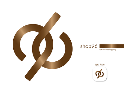 shop 96 logo | typography app branding flyer design graphic design icon illustration logo minimal typography ui