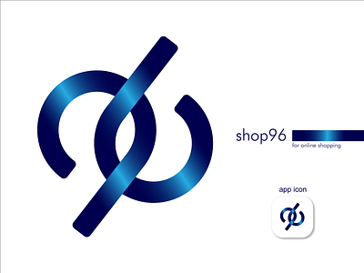 shop 96 logo app branding brochure design graphic design icon illustration logo minimal typography ui