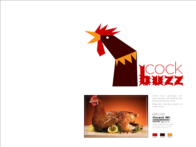 cockbuzz spicy chicken shop logo app branding brochure design icon logo typography