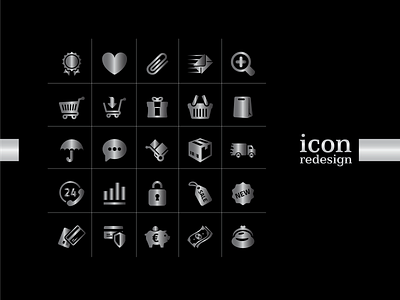 E Commerce ICON Redesign app branding brochure design design flyer design graphic design icon logo minimal typography