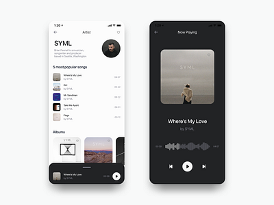 Music Player Test Expanded Example app ios list list view listing lists listview mobile mp3 music player players podcast podcasts sound spotify ui voice