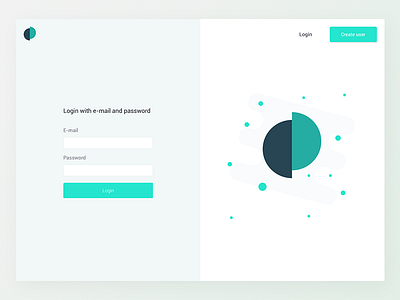 Login web splitscreen column dualscreen green illustration login overview simple split splitscreen two