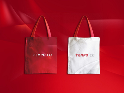 Tempo.co Logo Redesign ( Mockup ) 3d brand branding design graphic design illustration logo logos mockup rebranding redesign totebag typography ui ux vector