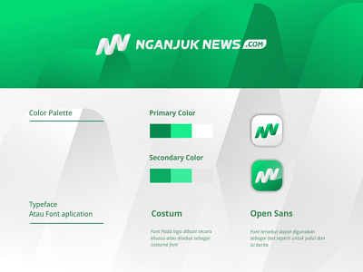 Nganjuk News Logo 3d animation berita brand branding concept graphic design kosep logo logos motion graphics news nganjuk ui