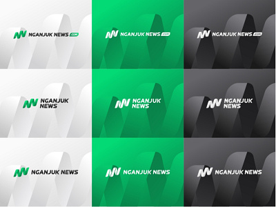 Nganjuk News Logo 3d animation brand branding design graphic design illustration logo motion graphics nokomen08 typography ui variation vector