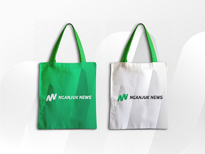 Nganjuk News Logo 3d animation branding graphic design illustration logo logos mockup motion graphics totebag typography ui vector