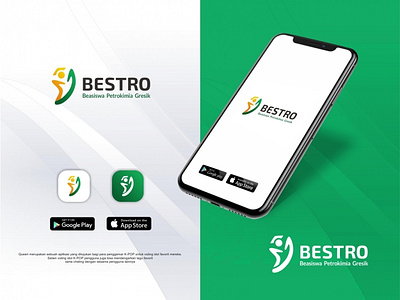 Bestro Logo Presentation 3d animation app brand branding concept graphic design logo logos mockup motion graphics phone ui