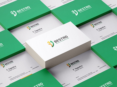 Bestro Logo Presentation bestro branding card graphic design logo logos mockup namecard ui