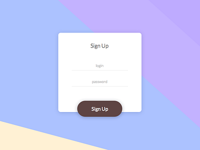 Sign Up by Roman Menshikov on Dribbble