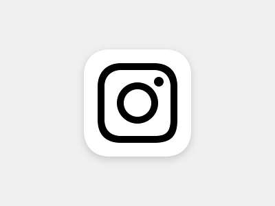 Instagram icon black icon instagram minimal new redesign