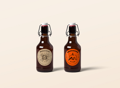 Beer Bottles art beer branding design graphic graphicdesign illustration illustrator logo mockup photoshop summer