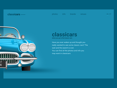 Landing page cars classic cars dailyui design figma graphic design illustration ui