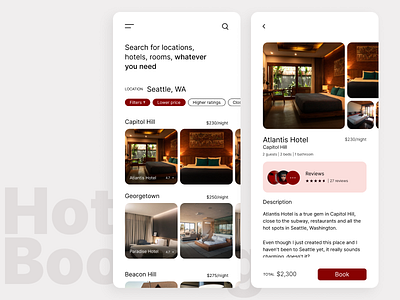 Hotel Booking inspired by Anitta anitta dailyui design figma hotel booking minimalist mobile ui