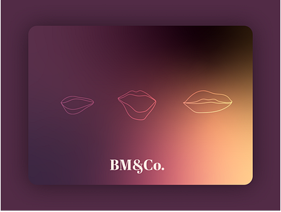 BM&Co. and lips body positivity branding erotic lips logo visual identity