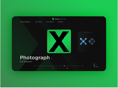 Spotify web concept music spotify ui ux web player