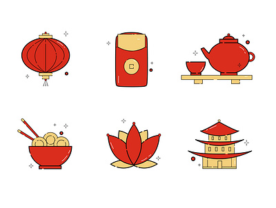 Chinese style art chinaart chinese design icon icon design icon set iconography illustration logo