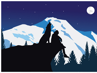 mount illustration vector