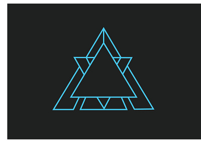 Triangle design illustration logo minimal vector
