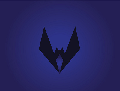 Bat design illustration logo vector