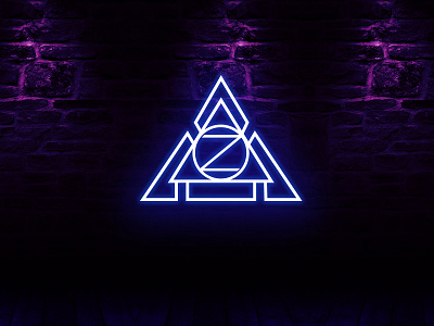 Prizma neon potoshop Zlogo design illustration logo vector