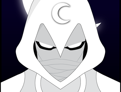 Moon Knight Vector adobe illustrator design graphic design illustration vector