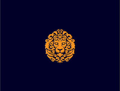 lion head logo branding design graphic design illustration lion logo portrait vector