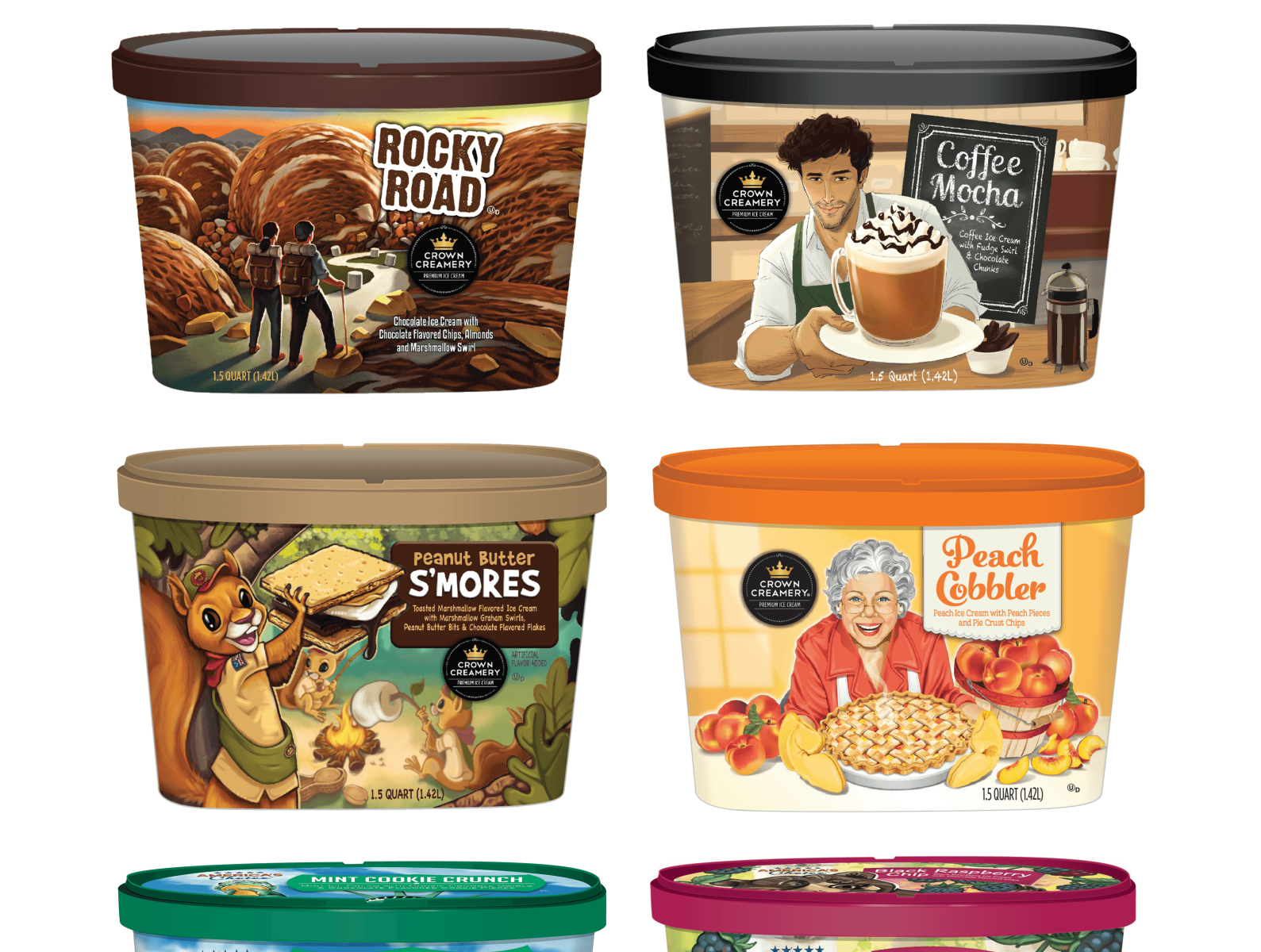 Crown Creamery Ice Cream by Ericka Kitrel on Dribbble