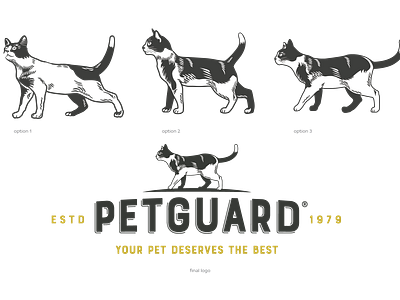 Petguard Dog and Cat Logo Illustration branding illustration