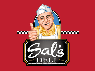 Sal's Deli branding character development illustration packagingdesign vector