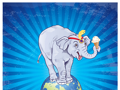 Worlds Fair Elephant branding character development illustration logo packagingdesign typography vector