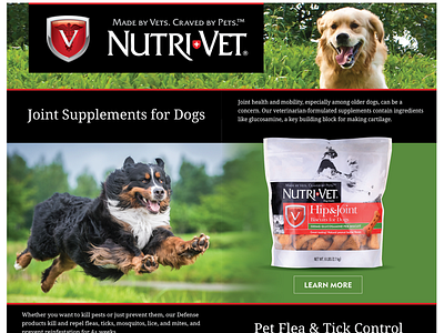 NutraVet Dog and Cat Amazon Store Ad