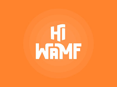 Hi Wamf Logo brand brand design design ecommerce identity design logo logodesign type typography