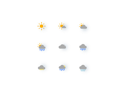 Weather logo asset icons illustraion logo