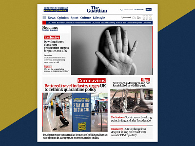 News site design