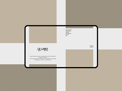 Lelabo web UI concept photoshop