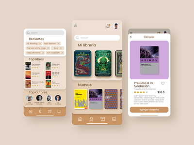 Book Mobile App Exploration app book graphic design mobile ui