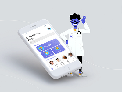 Dr. Online UI/UX Design branding color design doctor health mobile app ui ui design