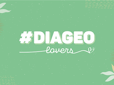 Campanha Diageo Lovers branding color palette graphic design identity illustration