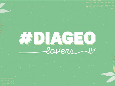 Campanha Diageo Lovers branding color palette graphic design identity illustration