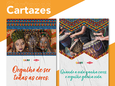 Campanha de Consciência Negra - Dow color palette editorial layout graphic design identity vector