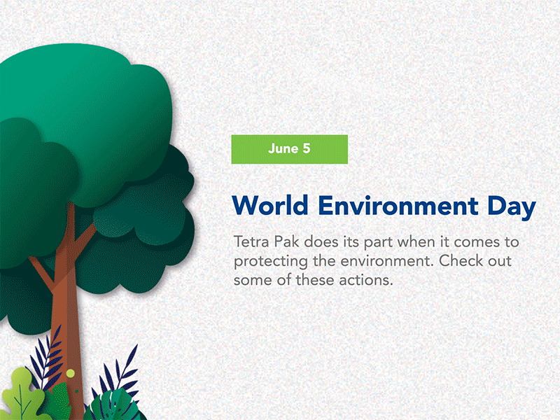 World Environment Day - Tetra Pak design editorial design graphic design illustration social media